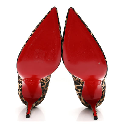 Christian Louboutin Pony Madagascar Kid Kate 100 Pumps 40 Brown Black 6 of 9