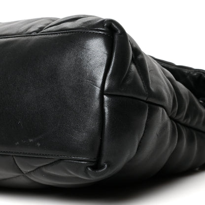 Saint Laurent Lambskin Quilted Small Loulou Puffer Monogram Chain Satchel Black 10 of 11