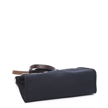 Hermes Toile Vache Hunter Herbag Zip PM 31 Bleu Marine Ebene 4 of 9