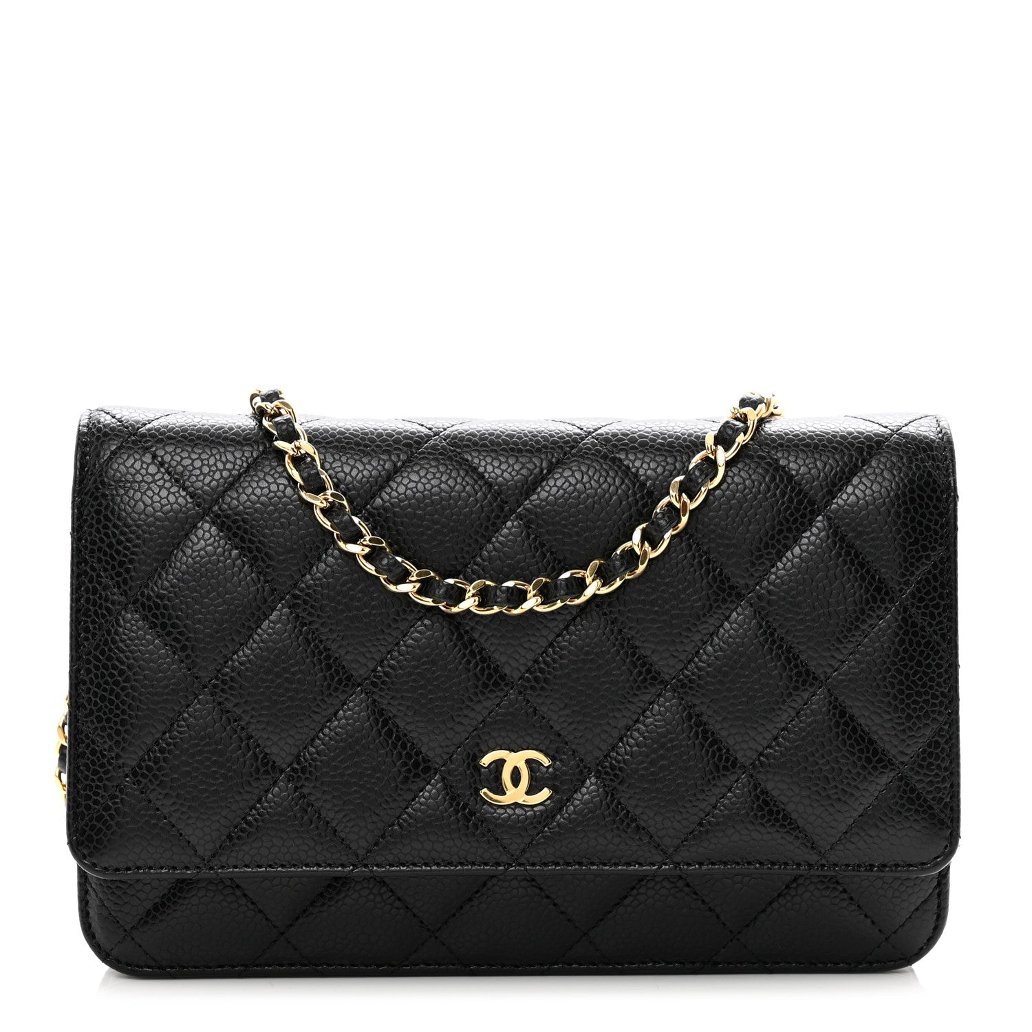 Chanel Caviar Quilted Wallet on Chain WOC Black 1 of 11