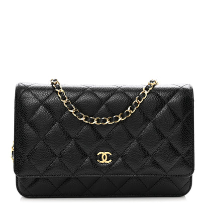 Chanel Caviar Quilted Wallet on Chain WOC Black 1 of 11