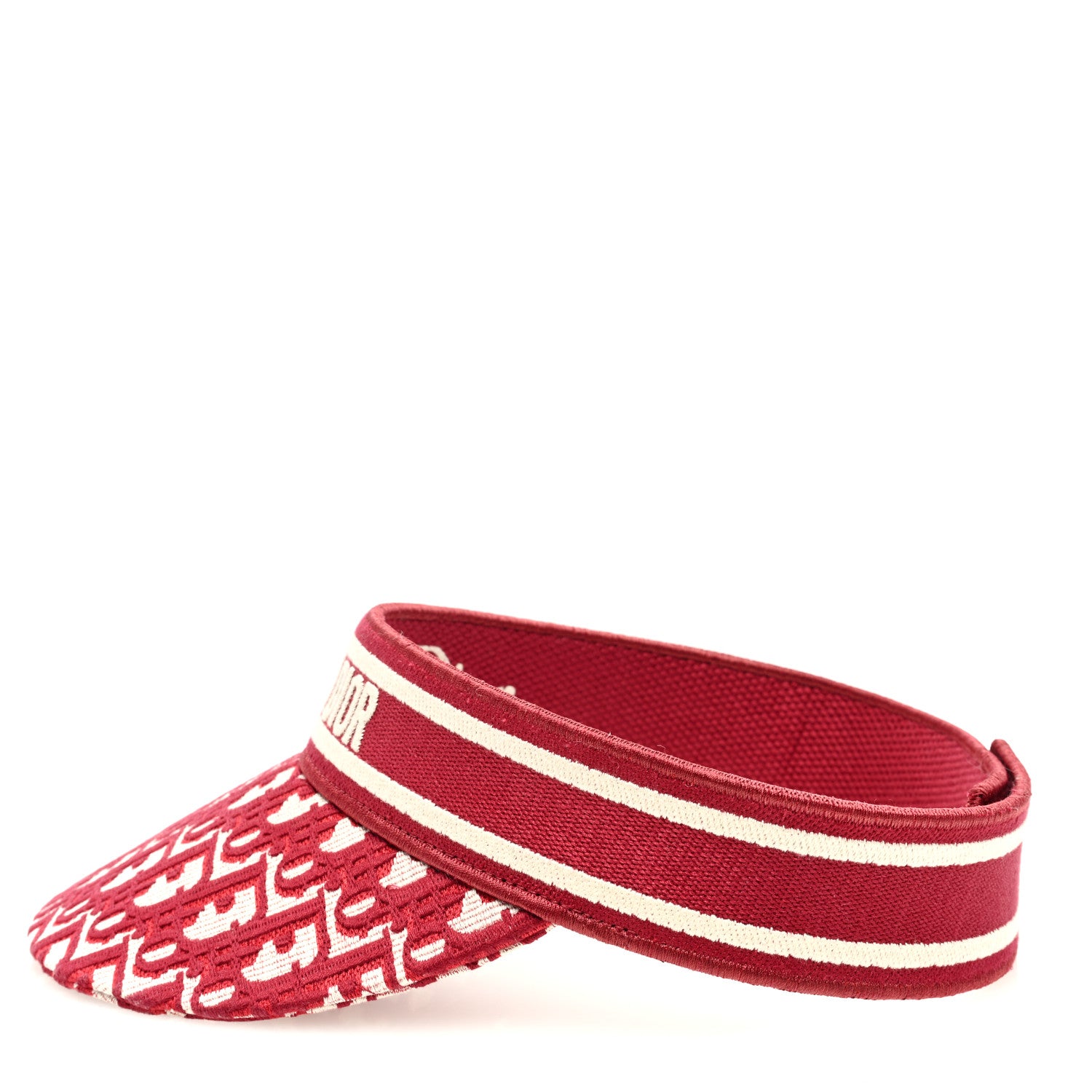 Christian Dior Oblique Embroidered D-Smash Visor Red 4 of 7