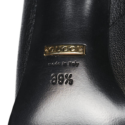 Gucci Calf Hair Wrinkled Kid Tiger Print Zumi Knee Boots Natural Black 6 of 8