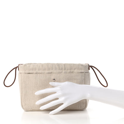 Hermes Canvas Barenia Fourbi 20 PM Pouch Naturel Fauve 2 of 10