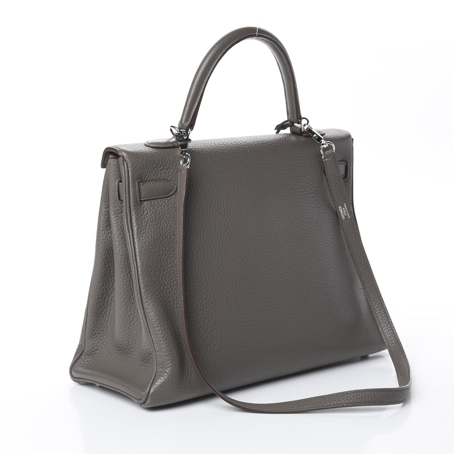 Hermes Taurillon Clemence Kelly Retourne 35 Etain 2 of 9