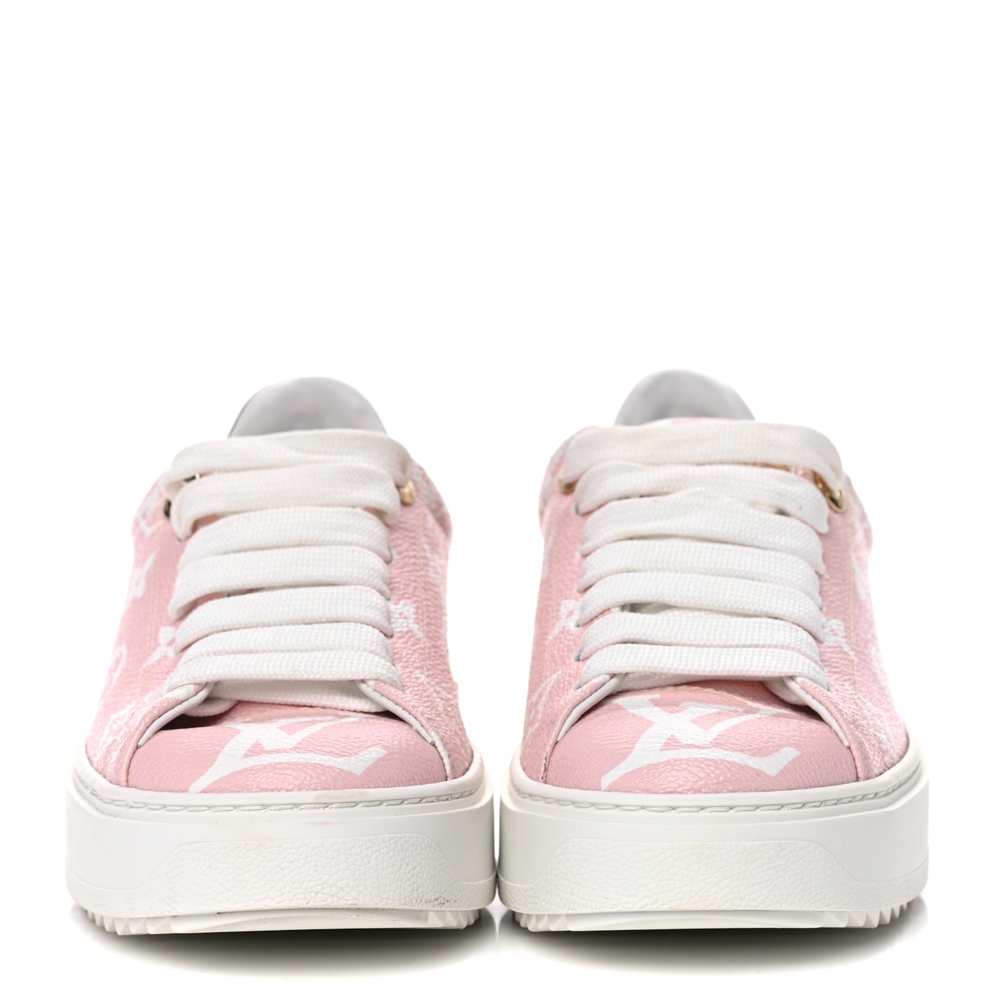 Monogram Giant Time Out Sneakers 35 Rose