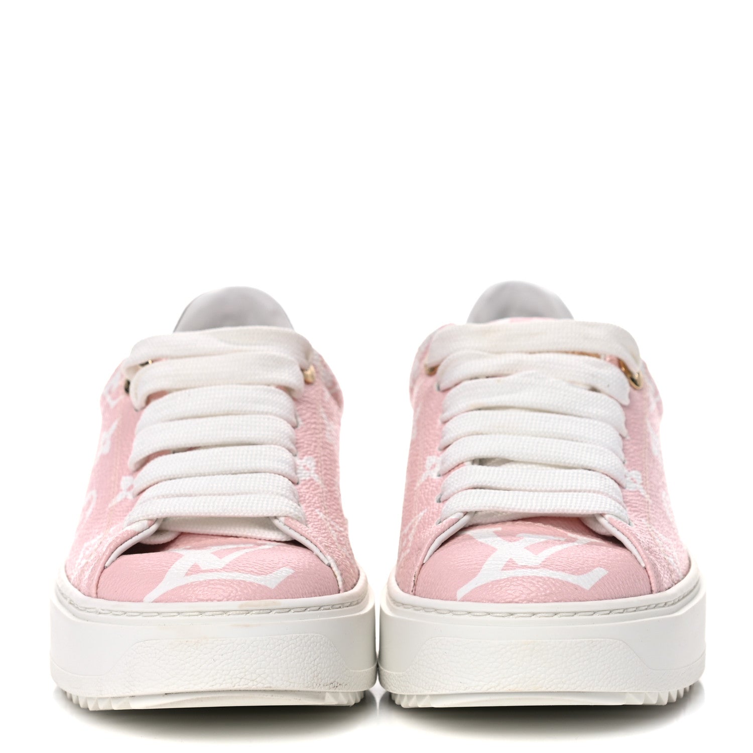 Louis Vuitton Monogram Giant Time Out Sneakers 35 Rose 2 of 11