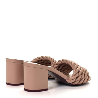 Valentino Garavani Nappa Rope 60mm Slide Sandals 36 Rose Cannelle 4 of 8