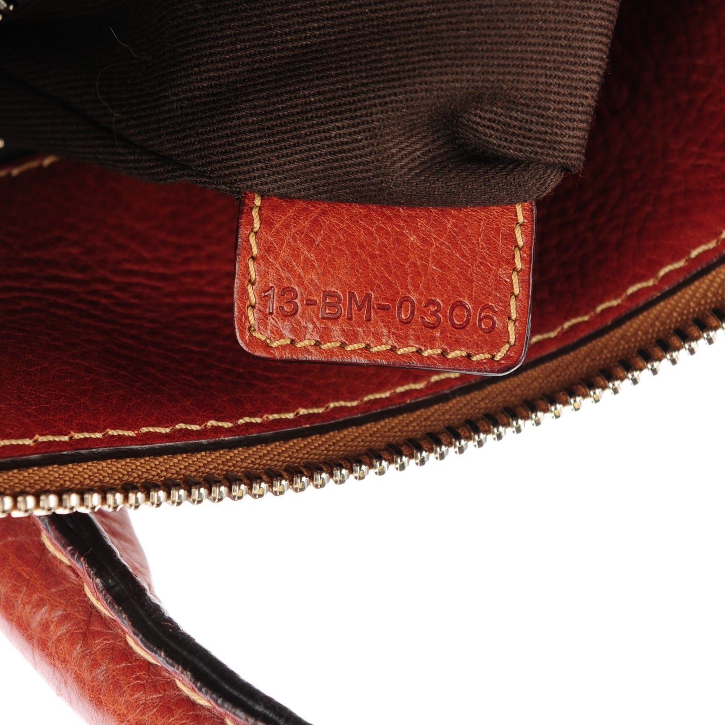 Calfskin Edith Satchel Whiskey