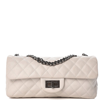Chanel Caviar Quilted 2.55 Reissue East West Flap White 1 of 10