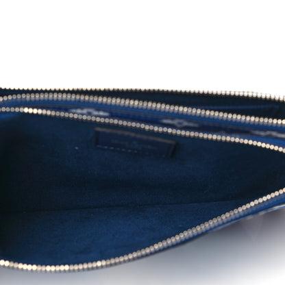 Louis Vuitton Monogram Giant Escale Double Zip Pochette Blue 6 of 11