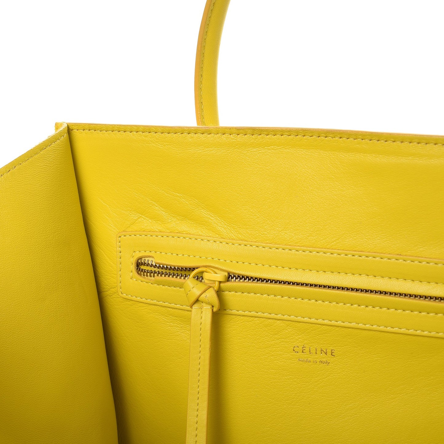 Pony Hair Medium Phantom Luggage Citron