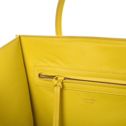 Celine Pony Hair Medium Phantom Luggage Citron 10 of 14