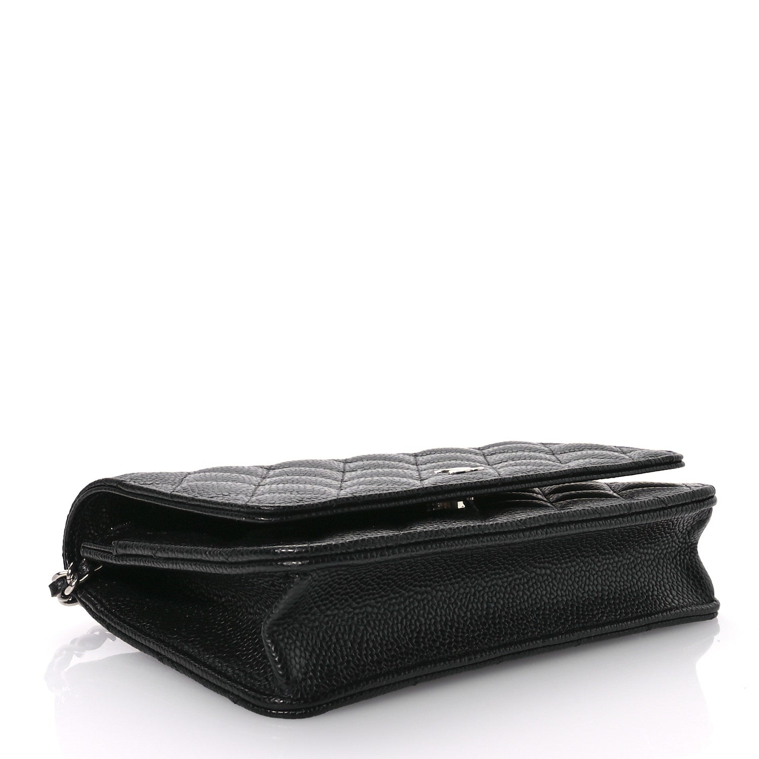 Chanel Caviar Quilted Wallet On Chain WOC Black 4 of 12
