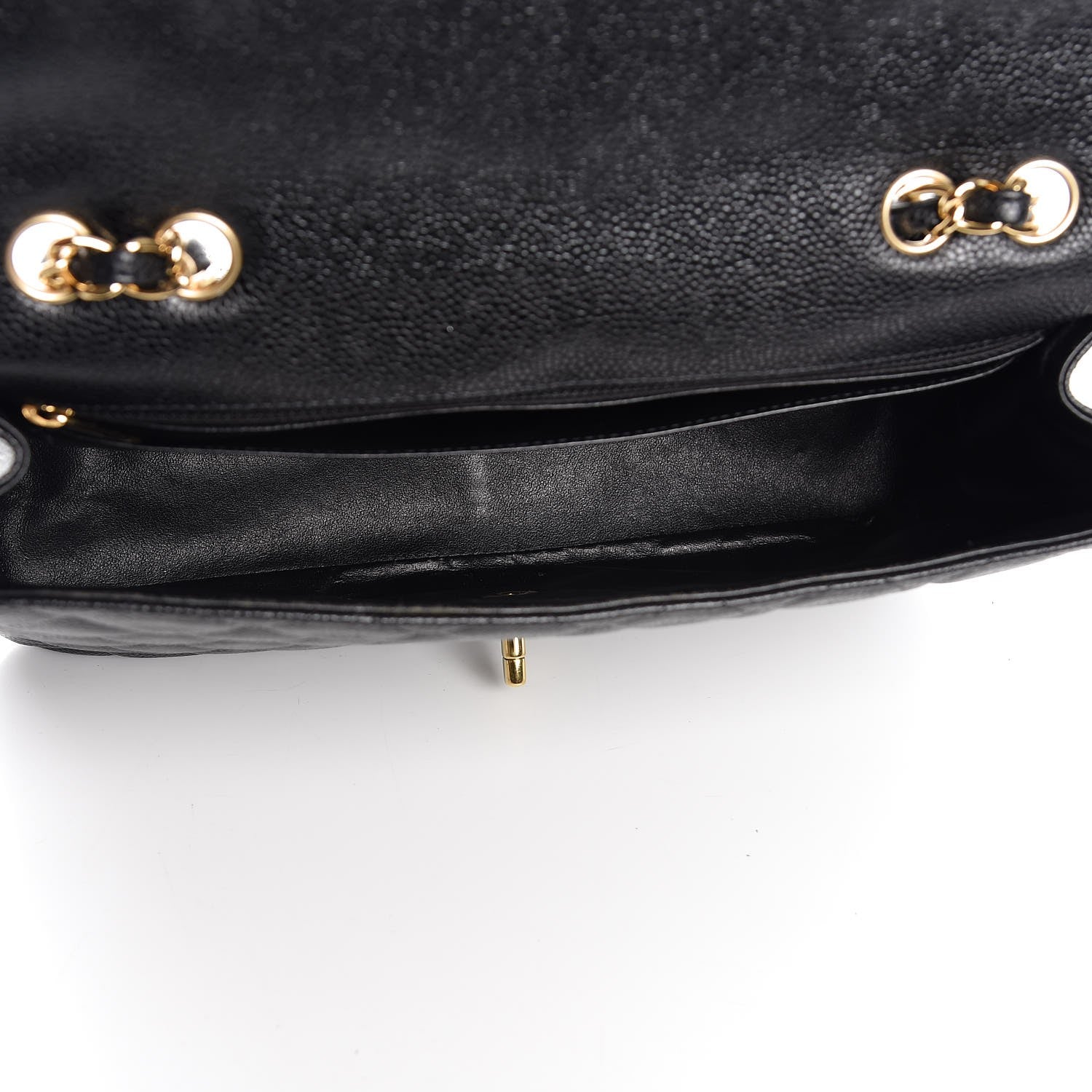 Chanel Caviar Quilted Jumbo Single Flap Black 5 of 8