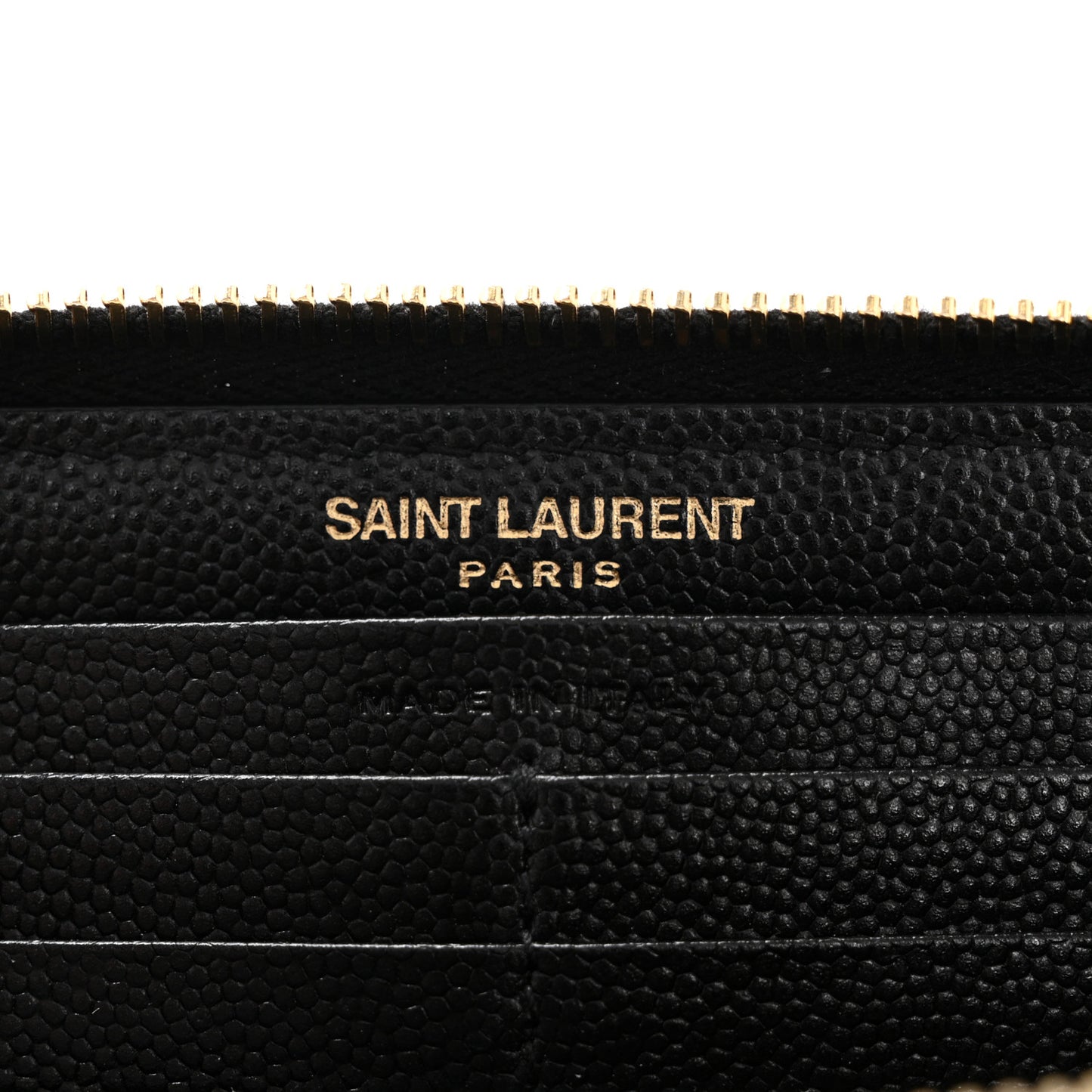 Grain De Poudre Matelasse Chevron Monogram Zip Around Wallet Black