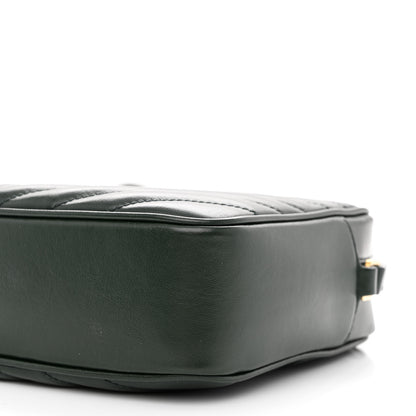 Saint Laurent Calfskin Matelasse Monogram Lou Camera Bag Military Green 10 of 12