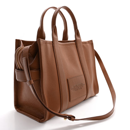 Marc Jacobs Grained Calfskin Medium The Tote Bag Argan Oil 3 of 17