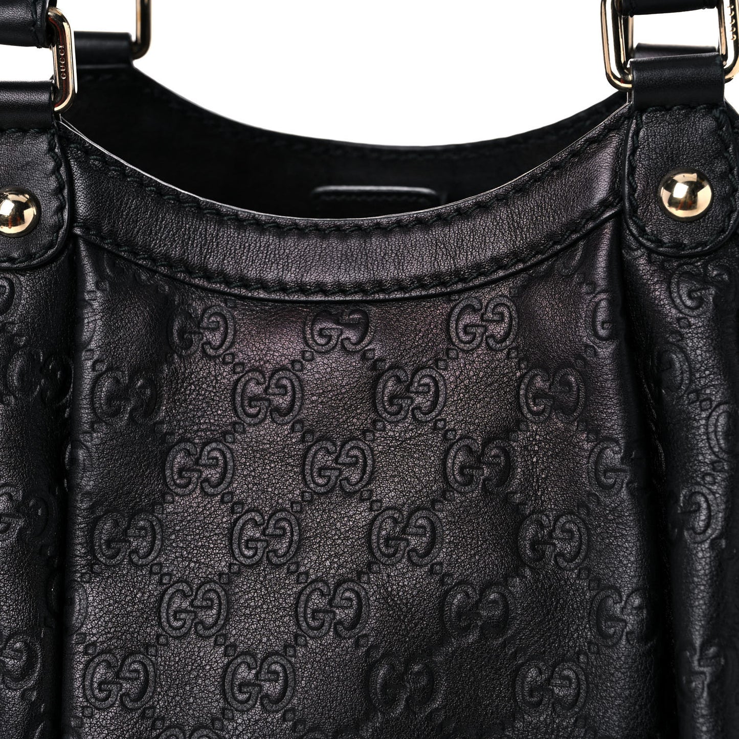 Guccissima Medium Sukey Tote Black