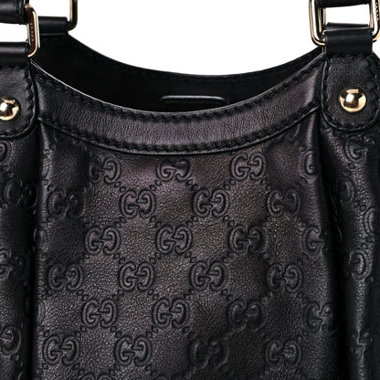 Gucci Guccissima Medium Sukey Tote Black 16 of 22