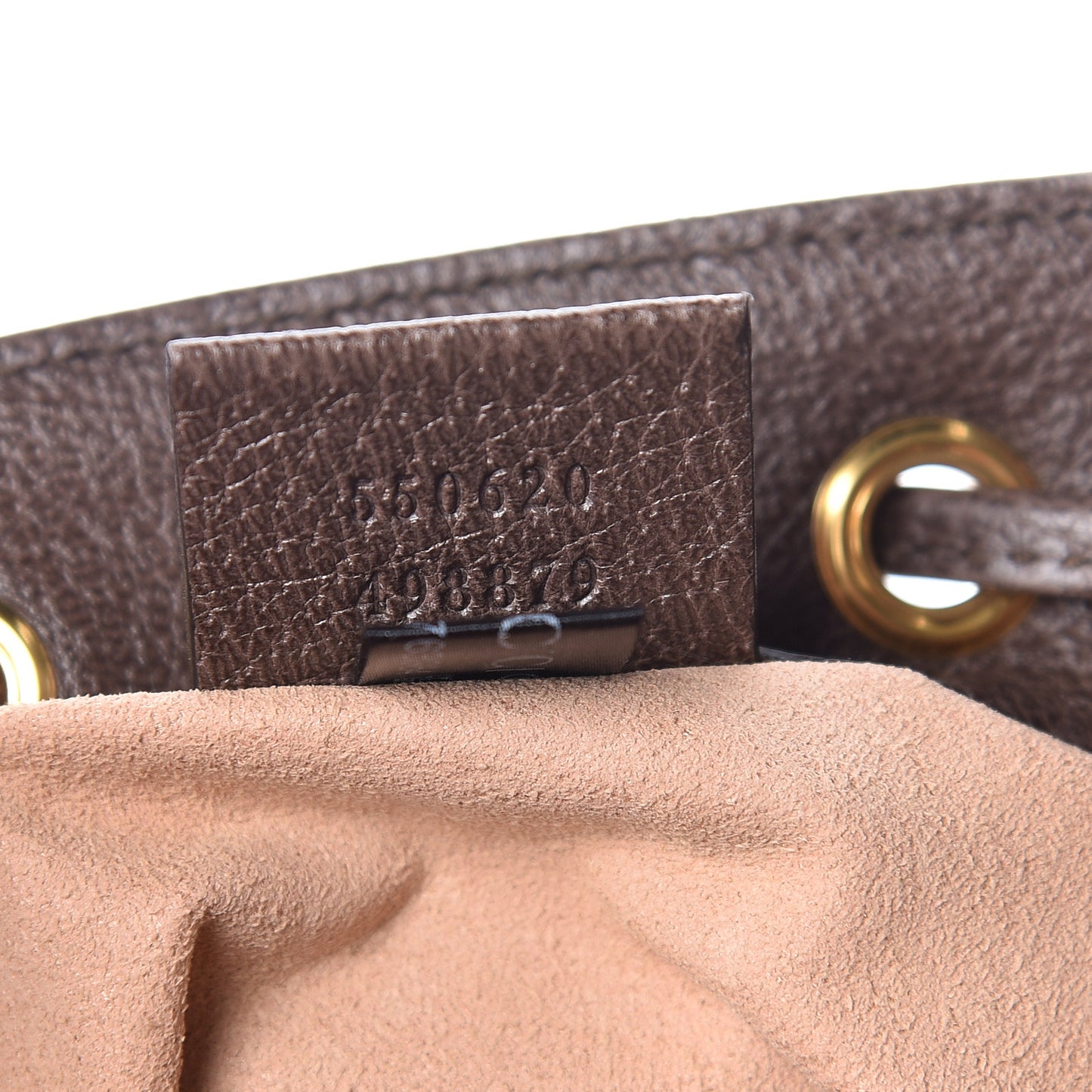 GG Supreme Monogram Web Mini Ophidia Bucket Bag Brown
