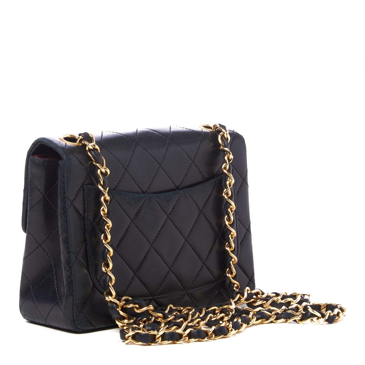 Chanel Lambskin Quilted Mini Square Flap Black 2 of 9