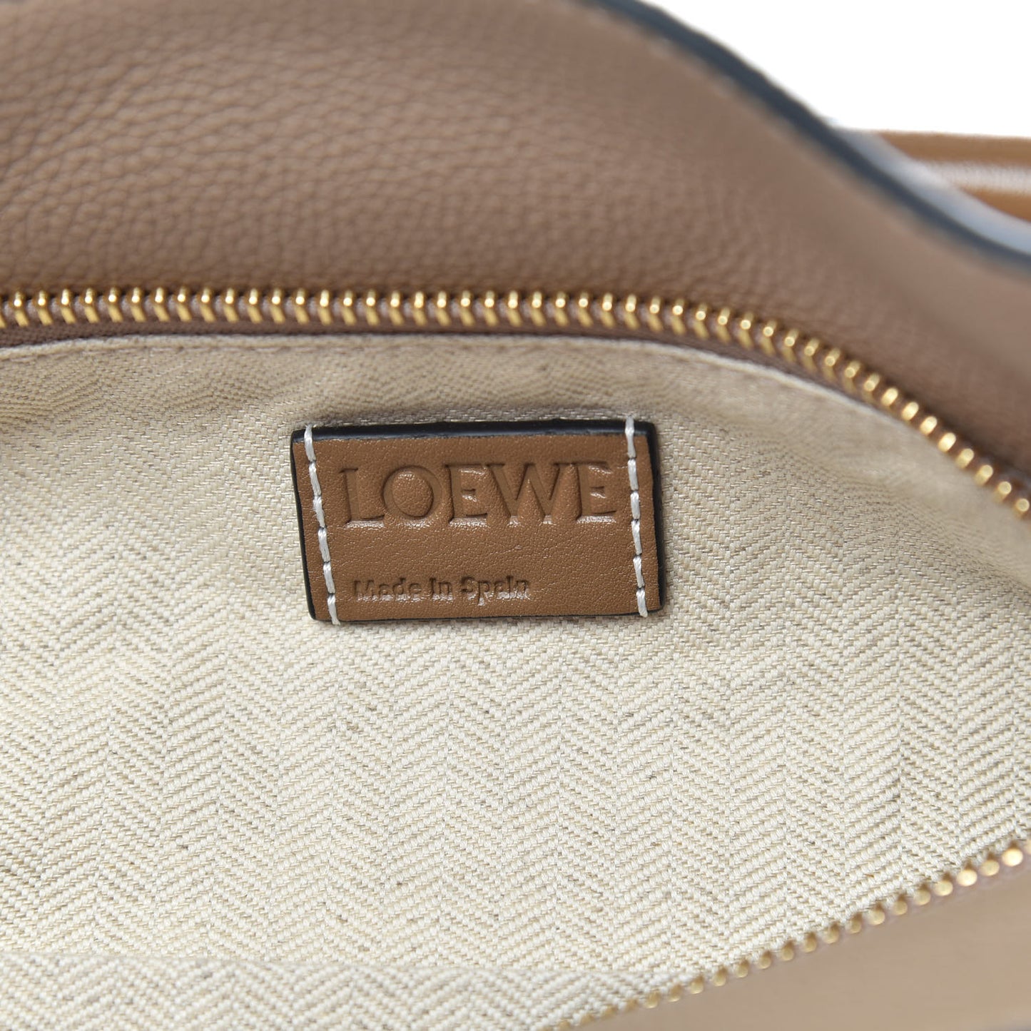 Grained Calfskin Small Puzzle Bag Sand Mink