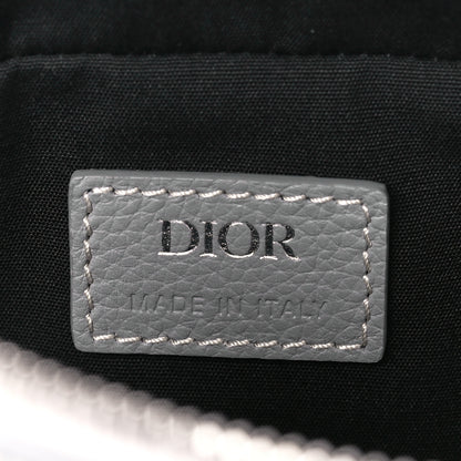 Christian Dior X BIRKENSTOCK Grained Calfskin Embroidered Safari Messenger Grey White 6 of 10