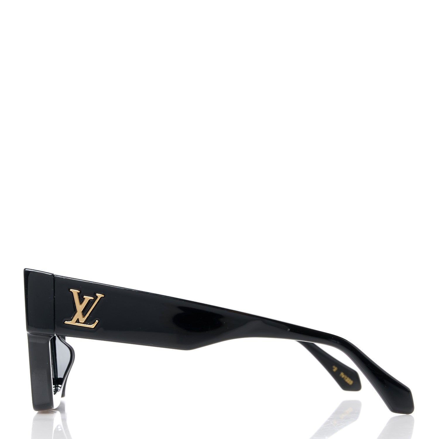 Louis Vuitton Acetate Swarovski Crystal Cyclone Sunglasses Z1578E Black 3 of 8