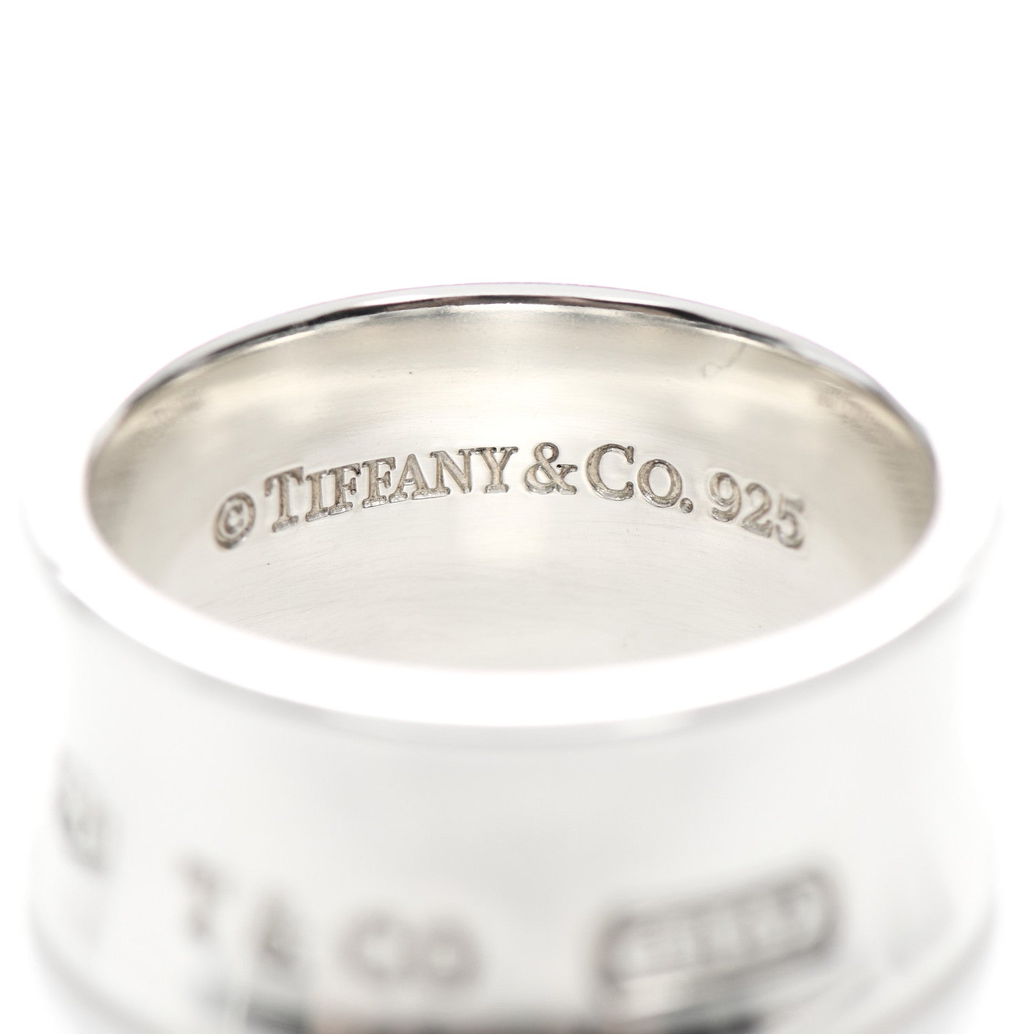 Tiffany Sterling Silver Wide 1837 Ring 67 12 4 of 4