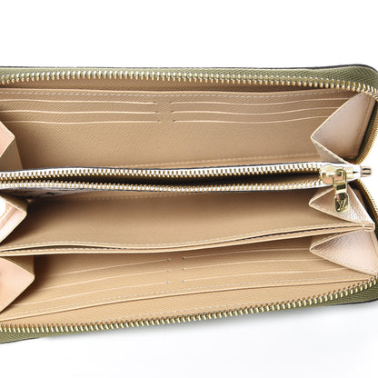 Louis Vuitton Monogram Giant Zippy Wallet Kaki White 5 of 10