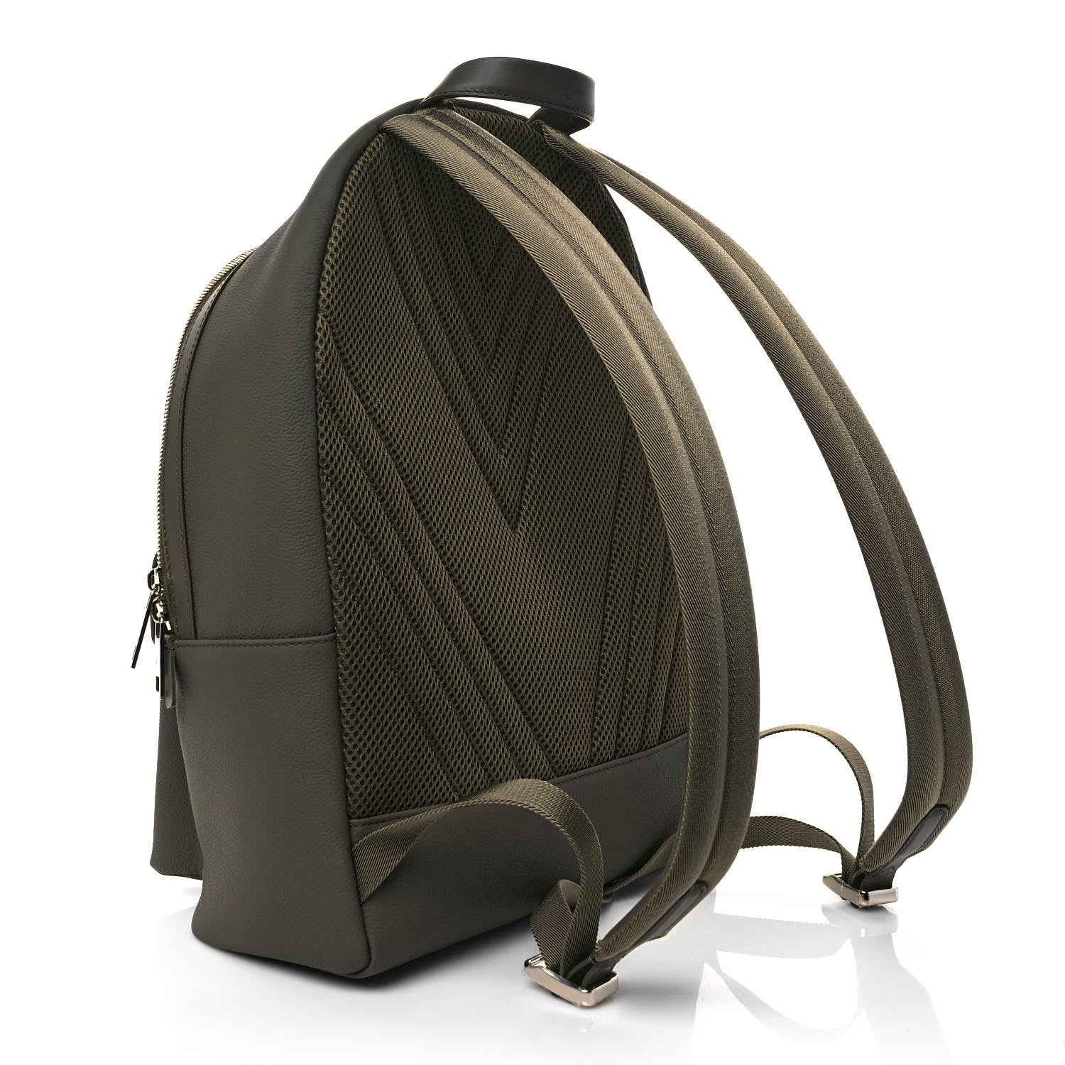 Louis Vuitton Grained Calfskin Aerogram Takeoff Backpack Khaki 2 of 9