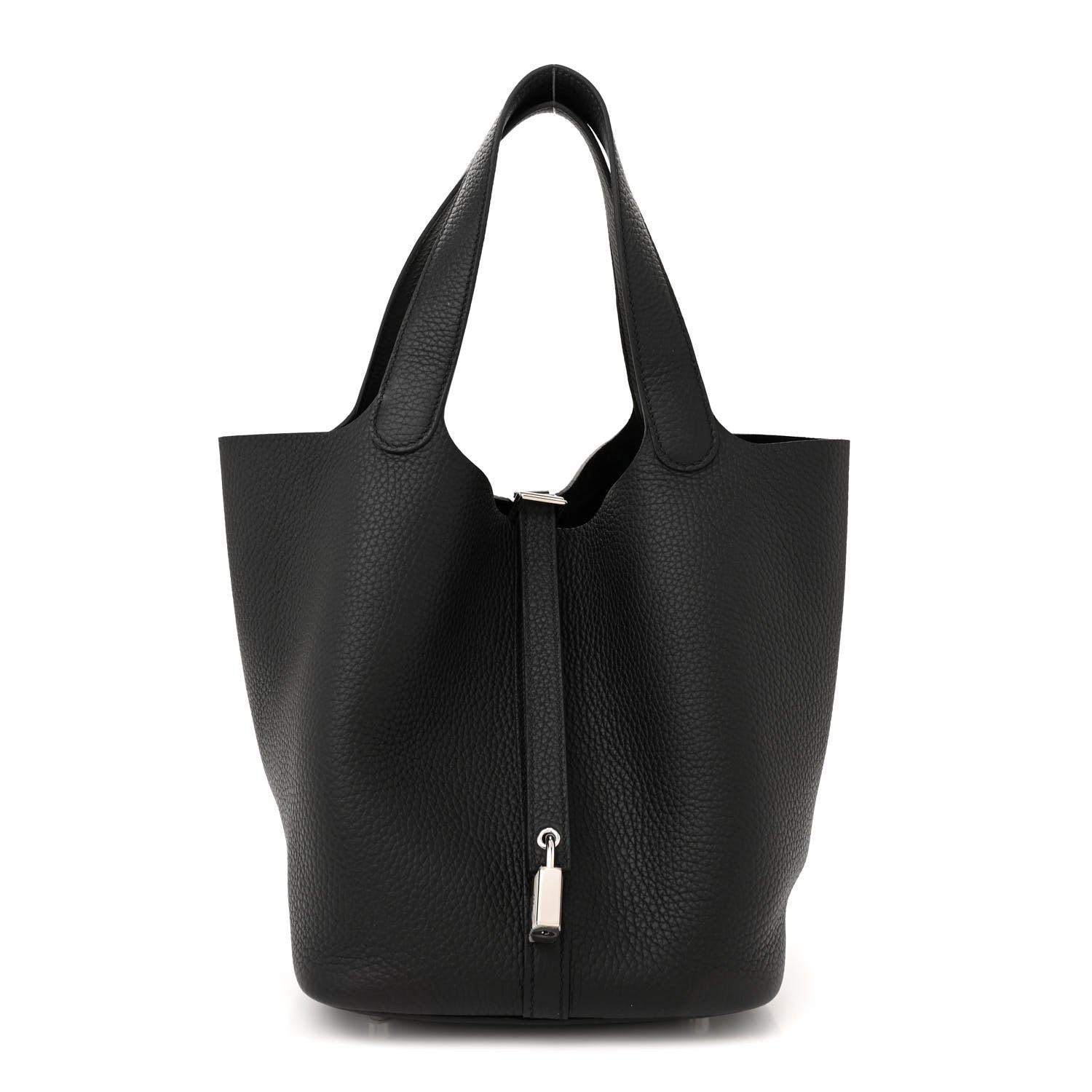Hermes Taurillon Clemence Picotin Lock 22 MM Black 1 of 11