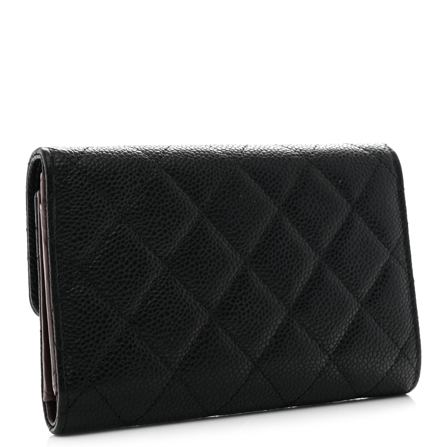 Chanel Caviar Quilted Medium Flap Wallet Black 3 of 9