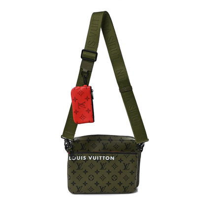 Louis Vuitton Monogram Trio Messenger Khaki Vermillion 1 of 8