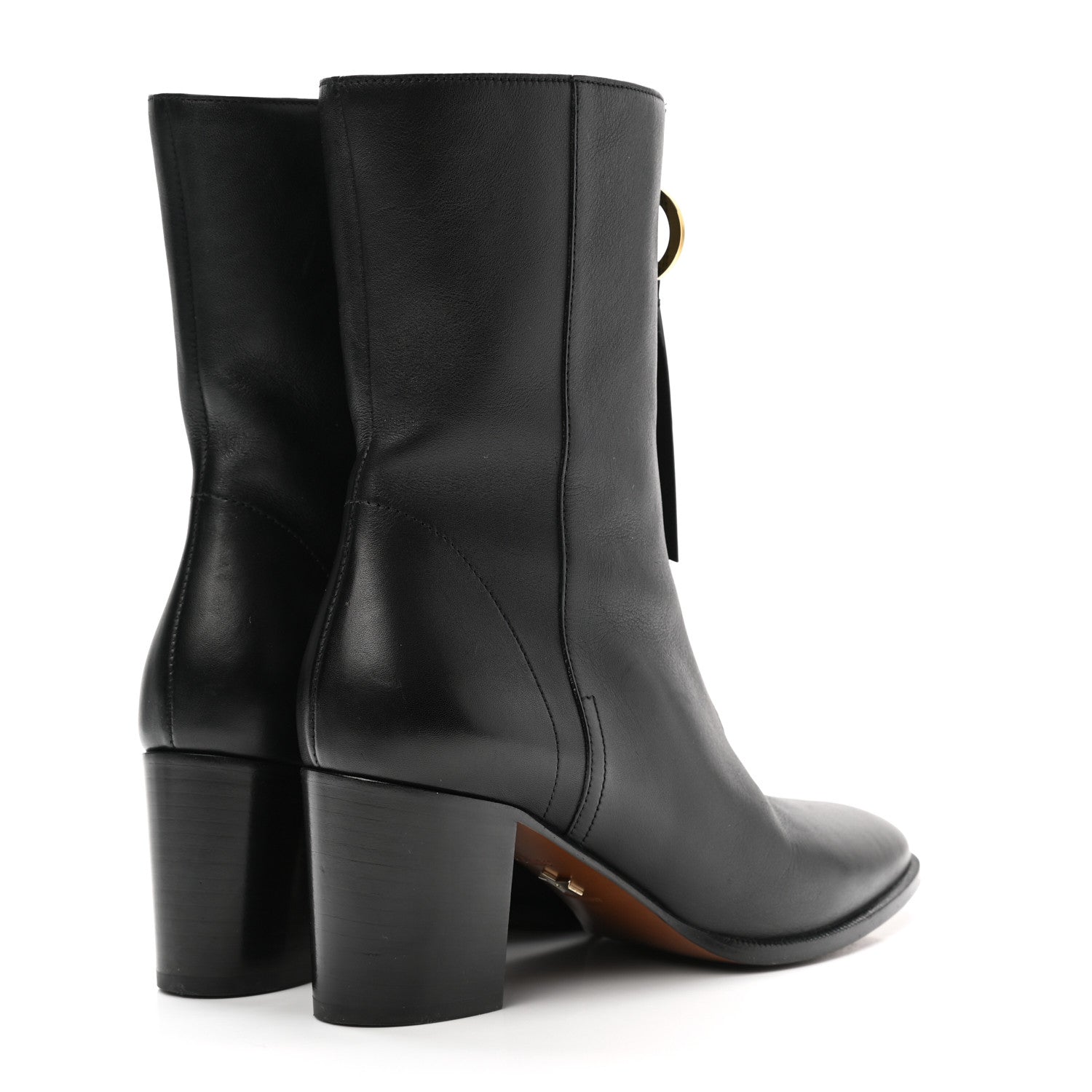 Christian Dior Calfskin Effrontee Holt Ankle Boot 37 Black 4 of 8
