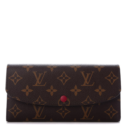 Louis Vuitton Monogram Emilie Wallet Fuchsia 1 of 7