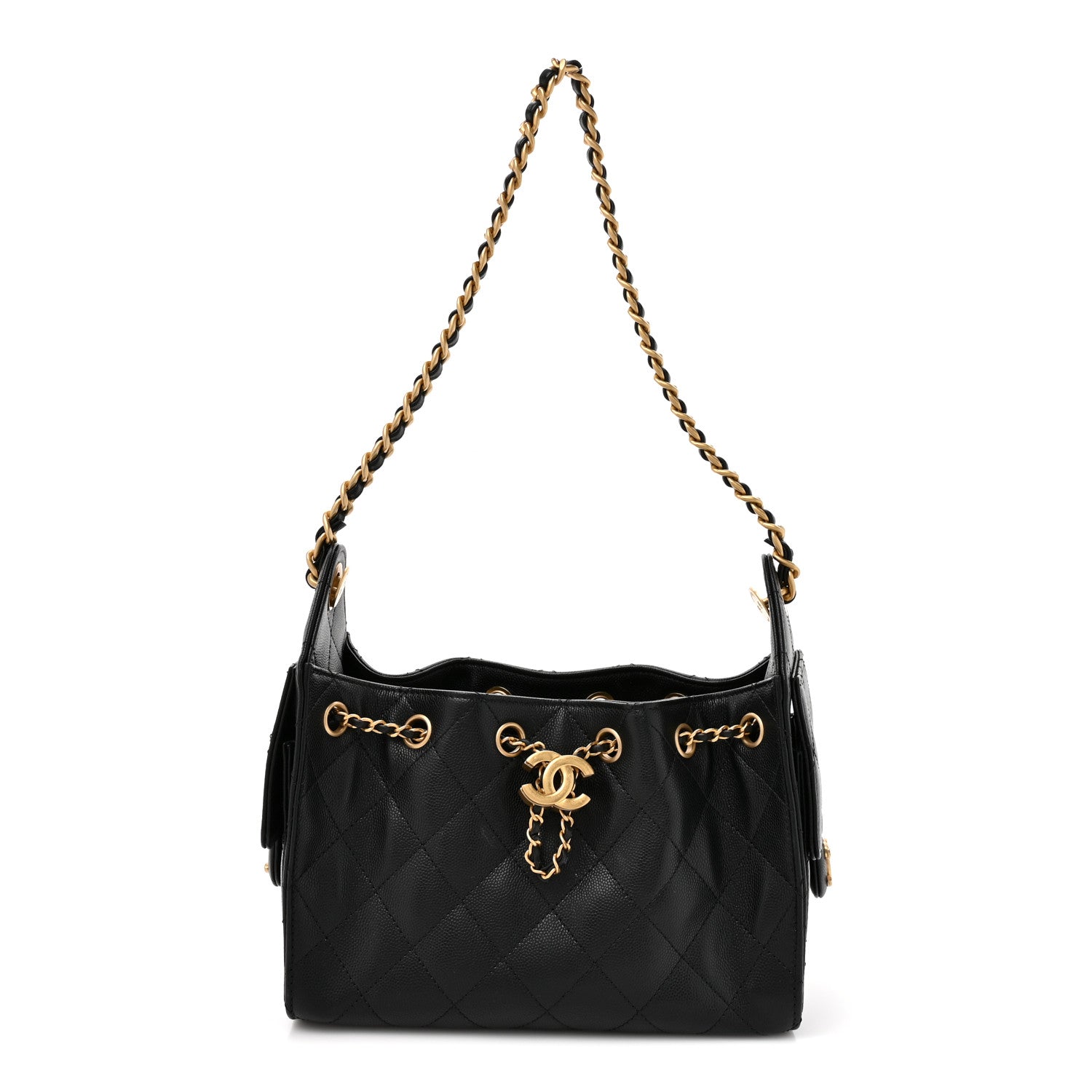 Chanel Caviar Quilted Mini Chanel 25 Handbag Black 1 of 11