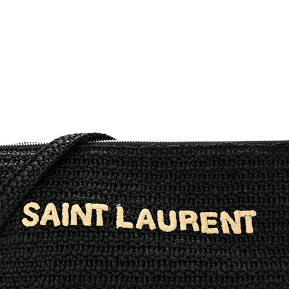 Saint Laurent Raffia Le Crossbody Black 8 of 10