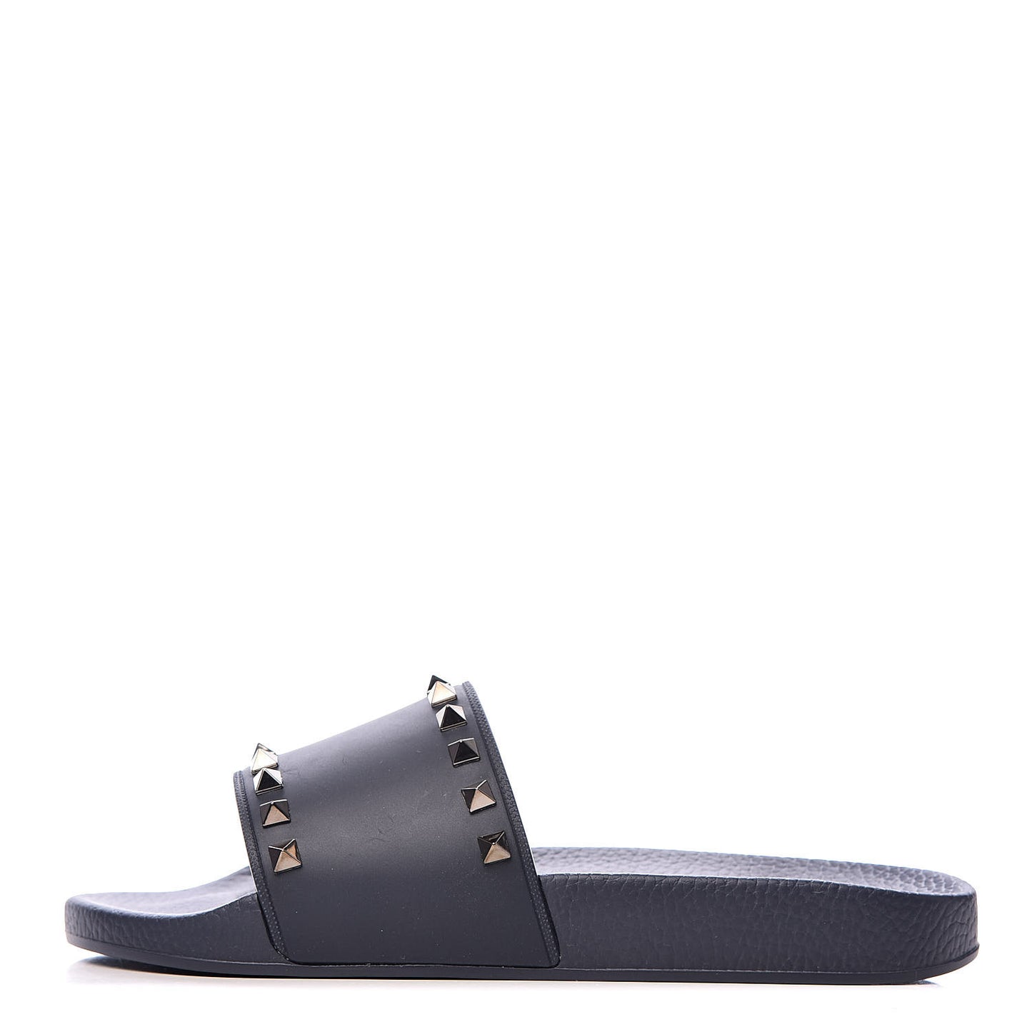 Rubber Rockstud Slide Sandals 40 Marine