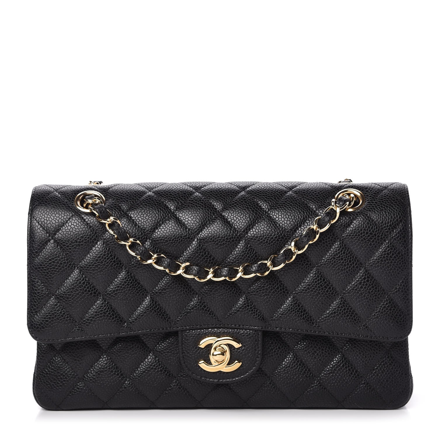 Chanel Caviar Quilted Medium Double Flap Black 1 of 10