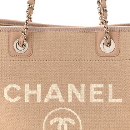 Chanel Mixed Fibers Small Deauville Tote Beige 9 of 11