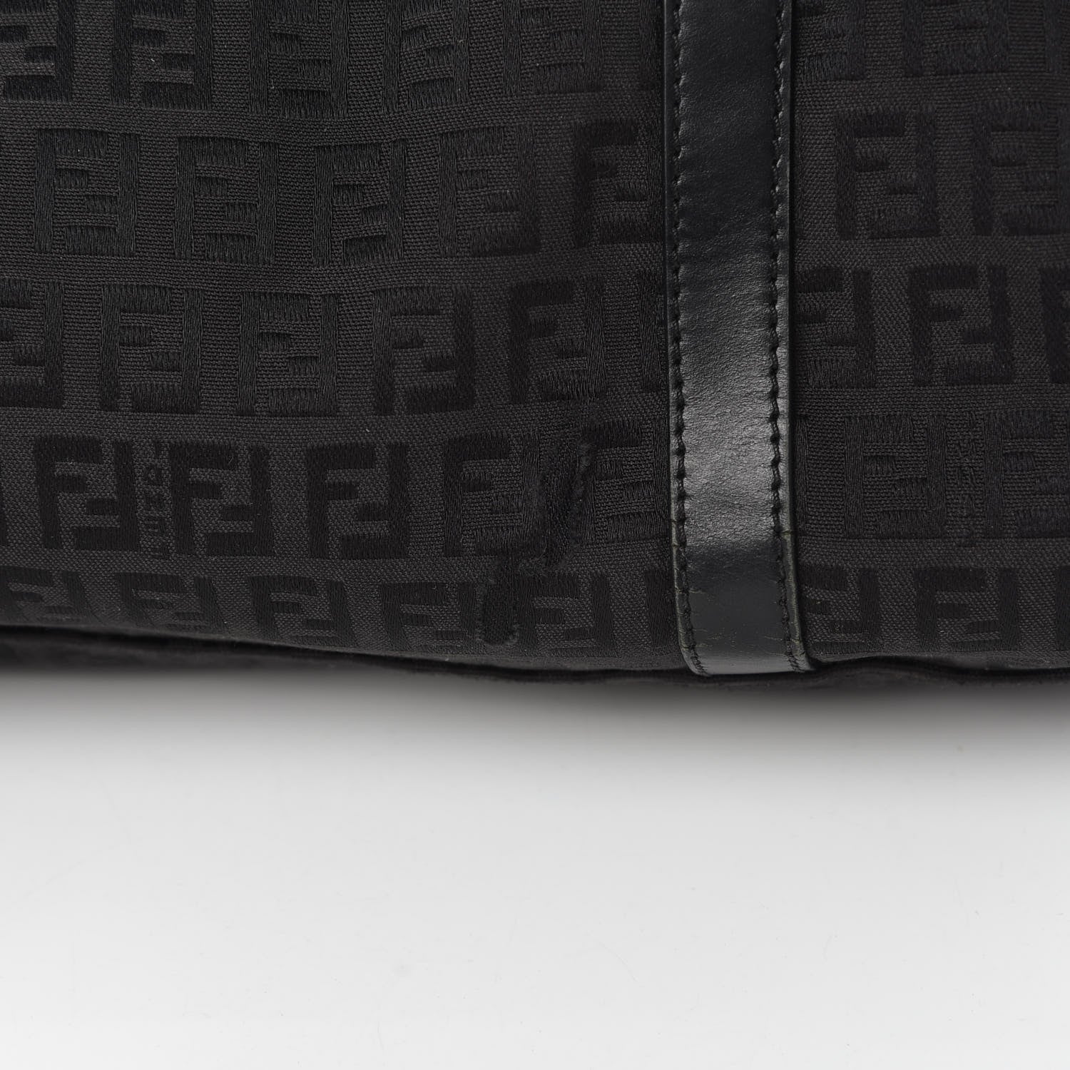 Fendi Zucchino Shoulder Bag Black 13 of 17