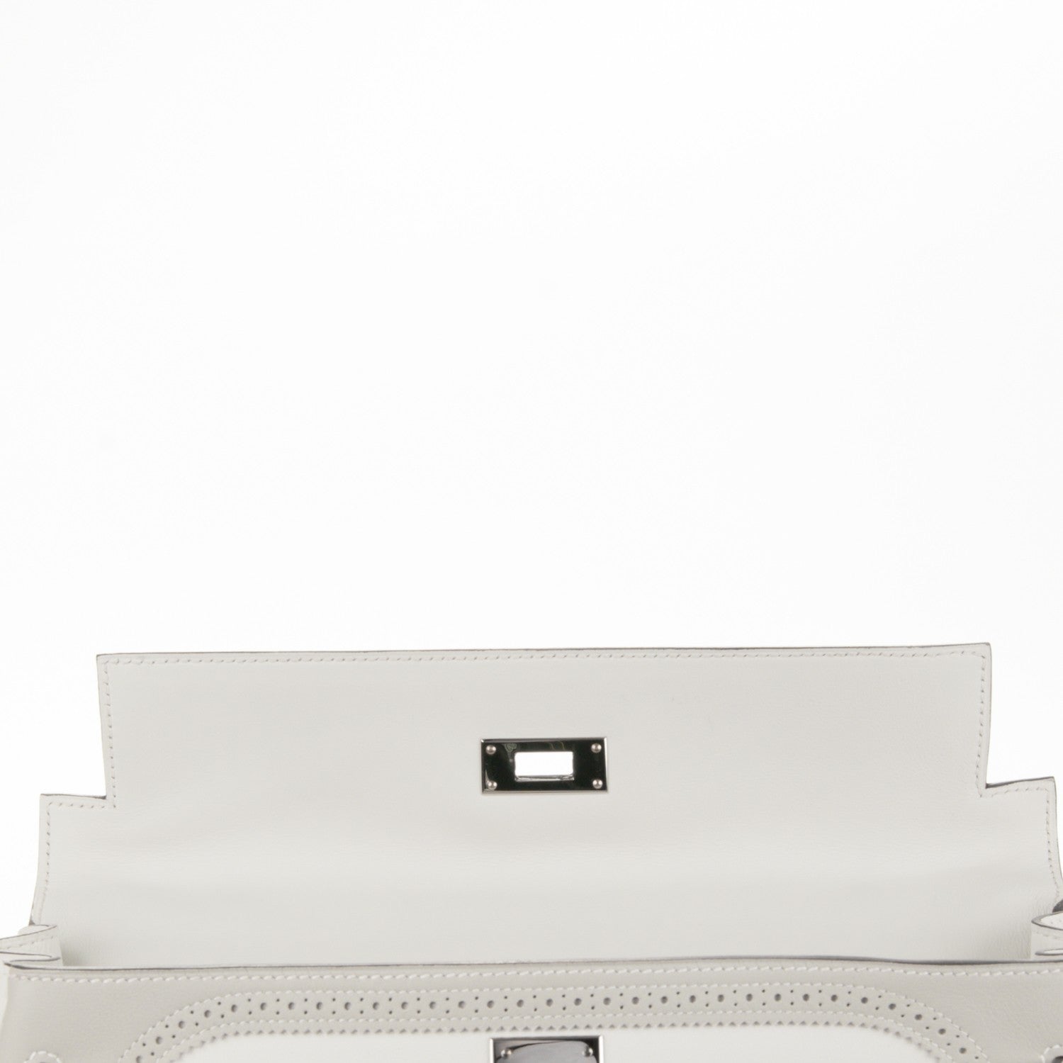 Hermes Togo Swift Ghillies Kelly 32 White Gris Perle 17 of 26