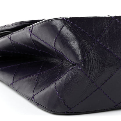 Chanel Aged Calfskin Quilted 2.55 Reissue 225 Flap Purple 9 of 10