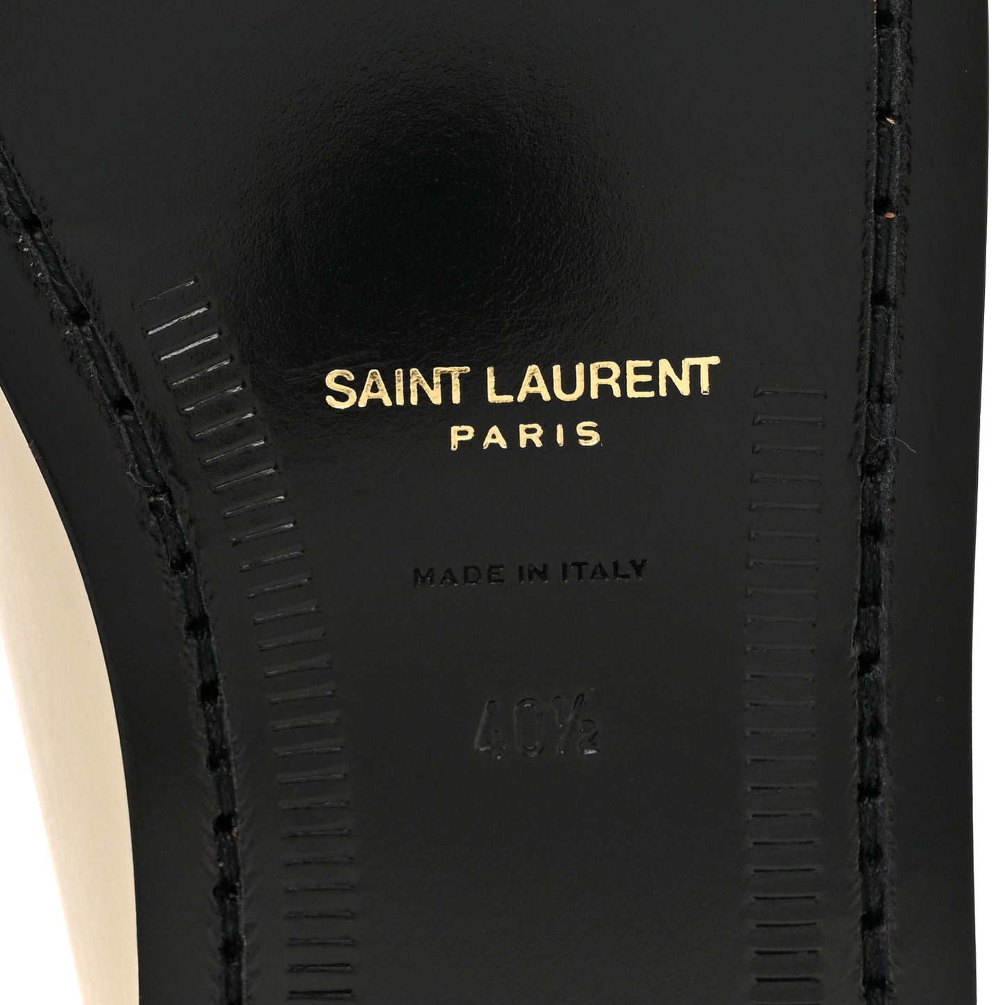 Calfskin Penny Loafers 40.5 Pearl