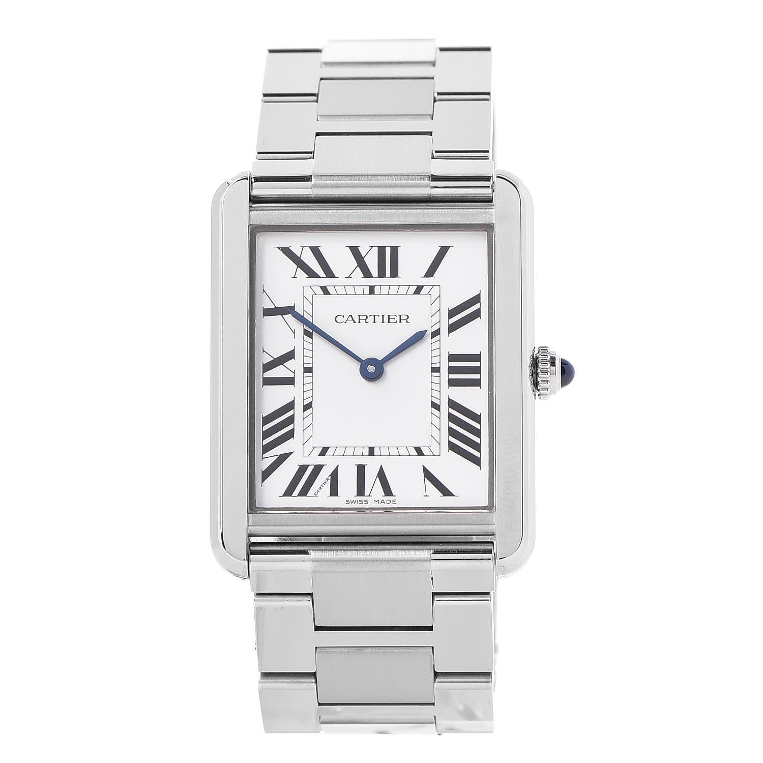 Cartier Stainless Steel 27mm Tank Solo Quartz Watch 1 of 11