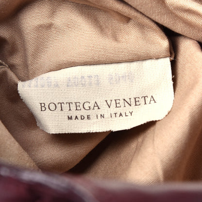 Bottega Veneta Nappa Intrecciato Shoulder Bag Dark Red 6 of 9