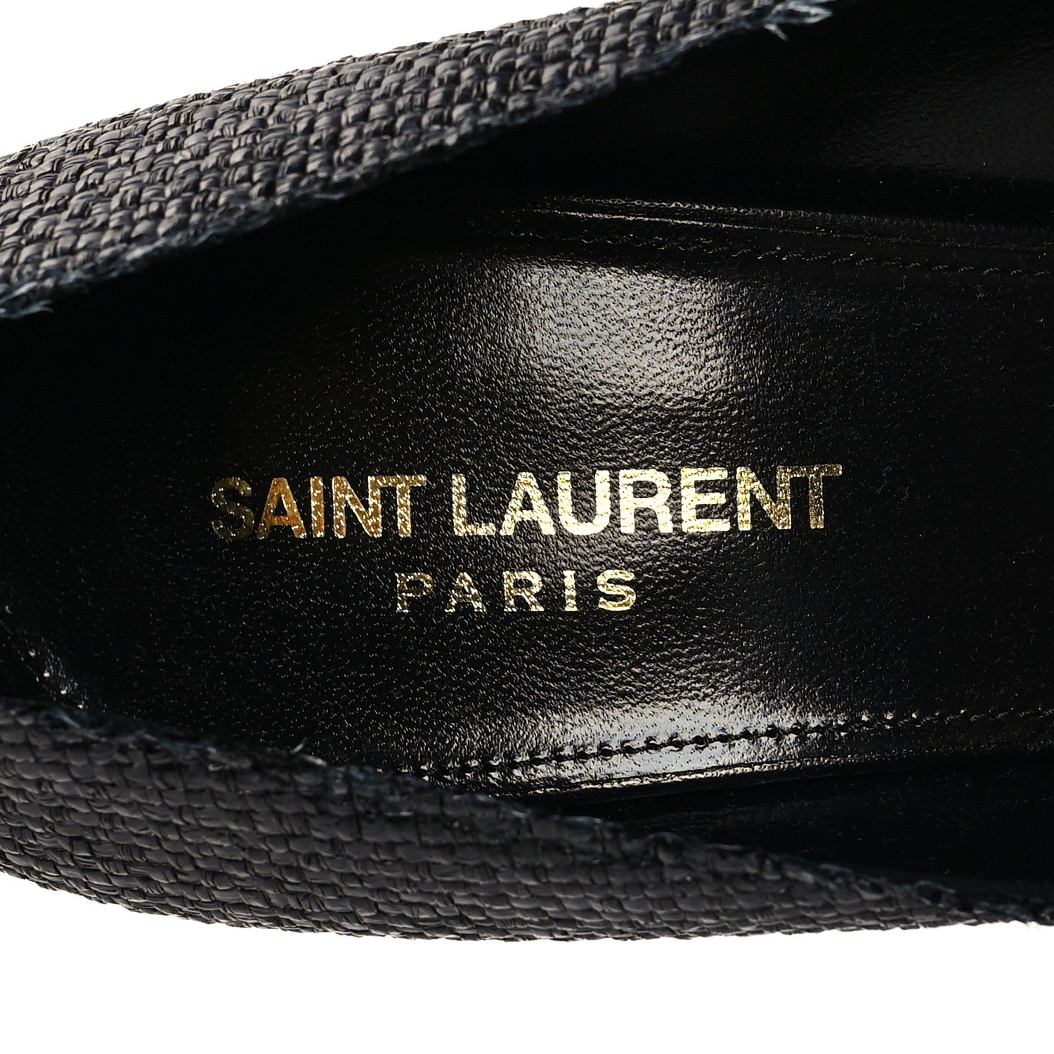 Saint Laurent Raffia Anja 105 Pumps 40.5 Black 8 of 10