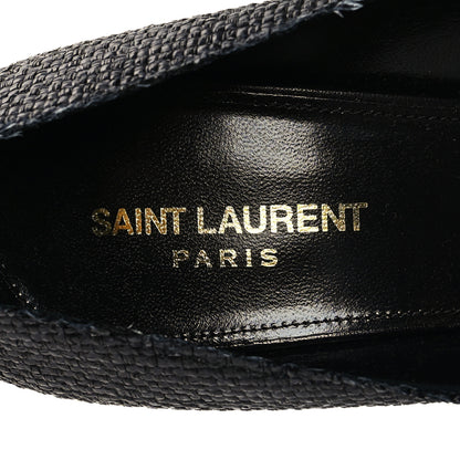 Saint Laurent Raffia Anja 105 Pumps 40.5 Black 8 of 10